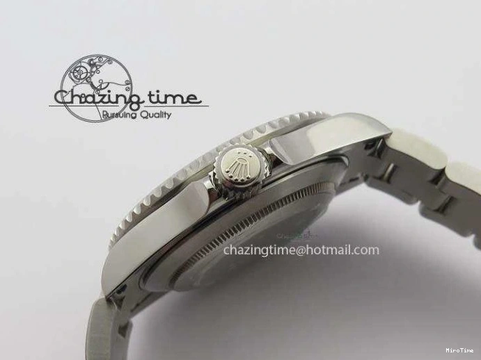 MiroTime 0523 SoftTouch Submariner 16610LV SS Green Metal Bezel JF 1:1 Best Edition Black Dial On SS Bracelet SH 3755